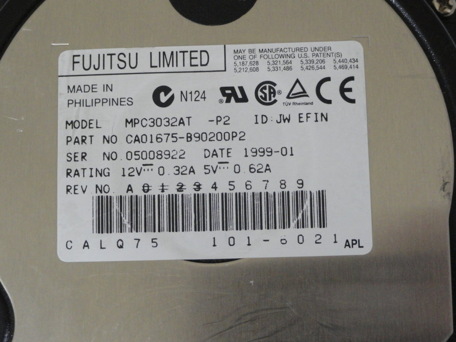 PR12040_CA01675-B90200P2_Fujitsu 3.2GB 3.5" IDE HDD - Image2