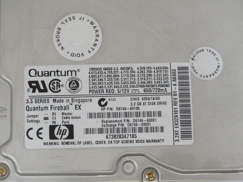 PR04339_EX32A012_HP Quantum 3.2Gb IDE 3.5in HDD - Image2