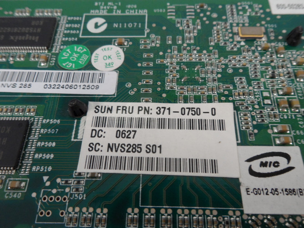 PR12669_371-0750-0_Sun / nVidia Quadro NVS285 Graphics Card - Image3