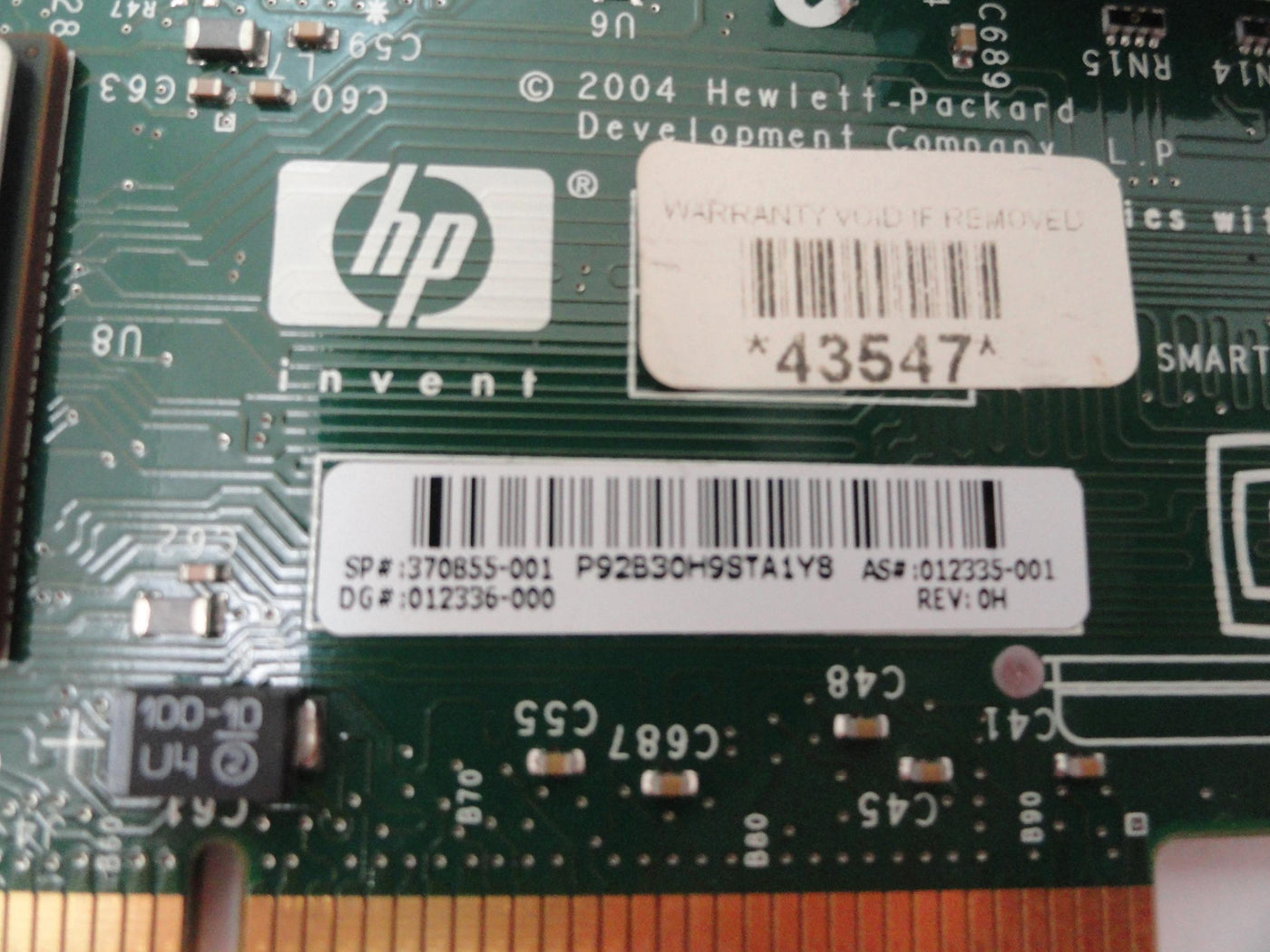 012335-001 - HP PCI-X P600 Smart Array SAS SCSI Raid Controller - Refurbished
