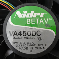 VA450DC - Nidec 120mm Cooler Fan Assembly from HP Proliant DL580 G4 - Refurbished
