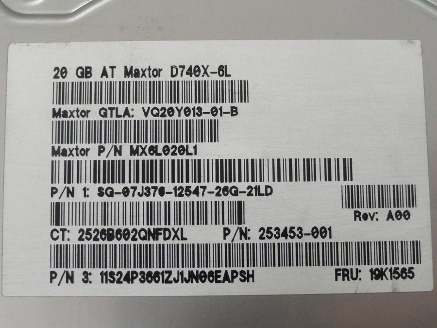 PR19149_MX6L020L1_Maxtor 20Gb IDE 3.5" HDD - Image2