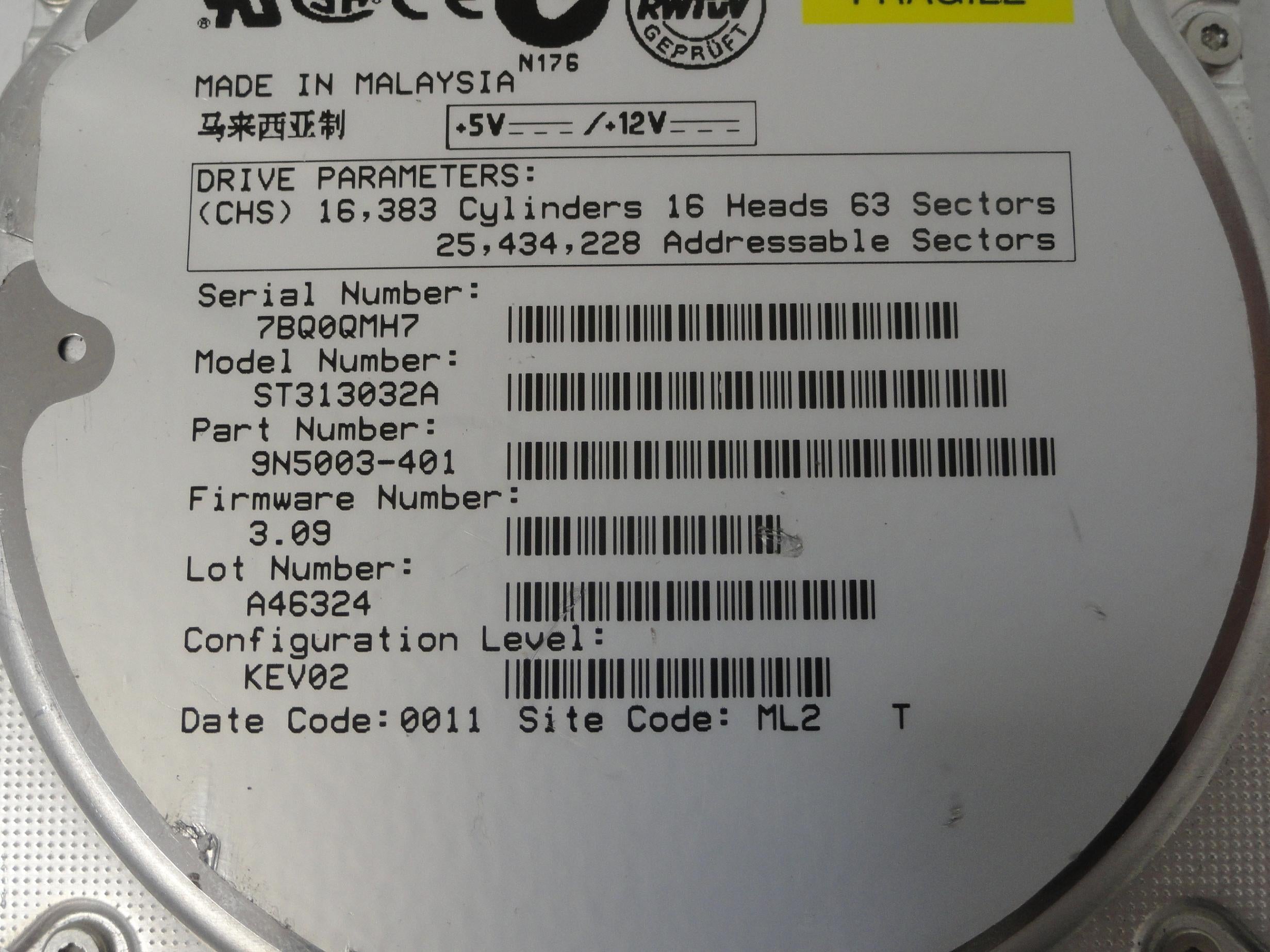 PR19239_9N5003-401_Seagate 13Gb IDE 5400rpm 3.5in HDD - Image3