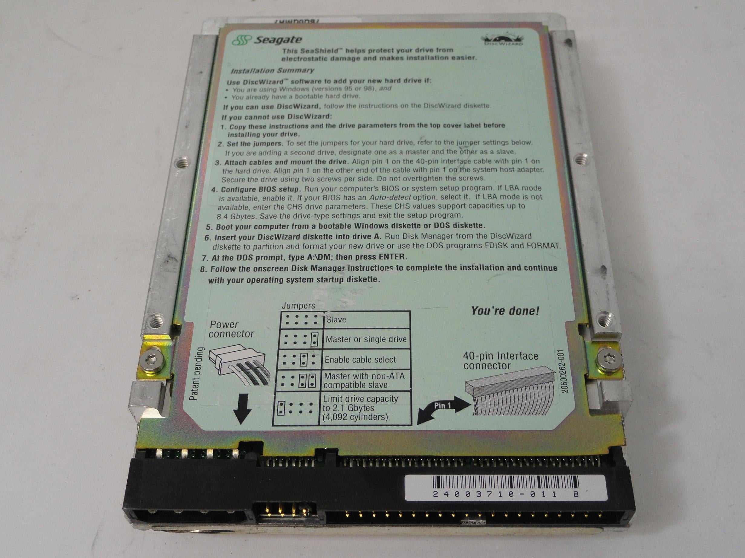 PR19239_9N5003-401_Seagate 13Gb IDE 5400rpm 3.5in HDD - Image2