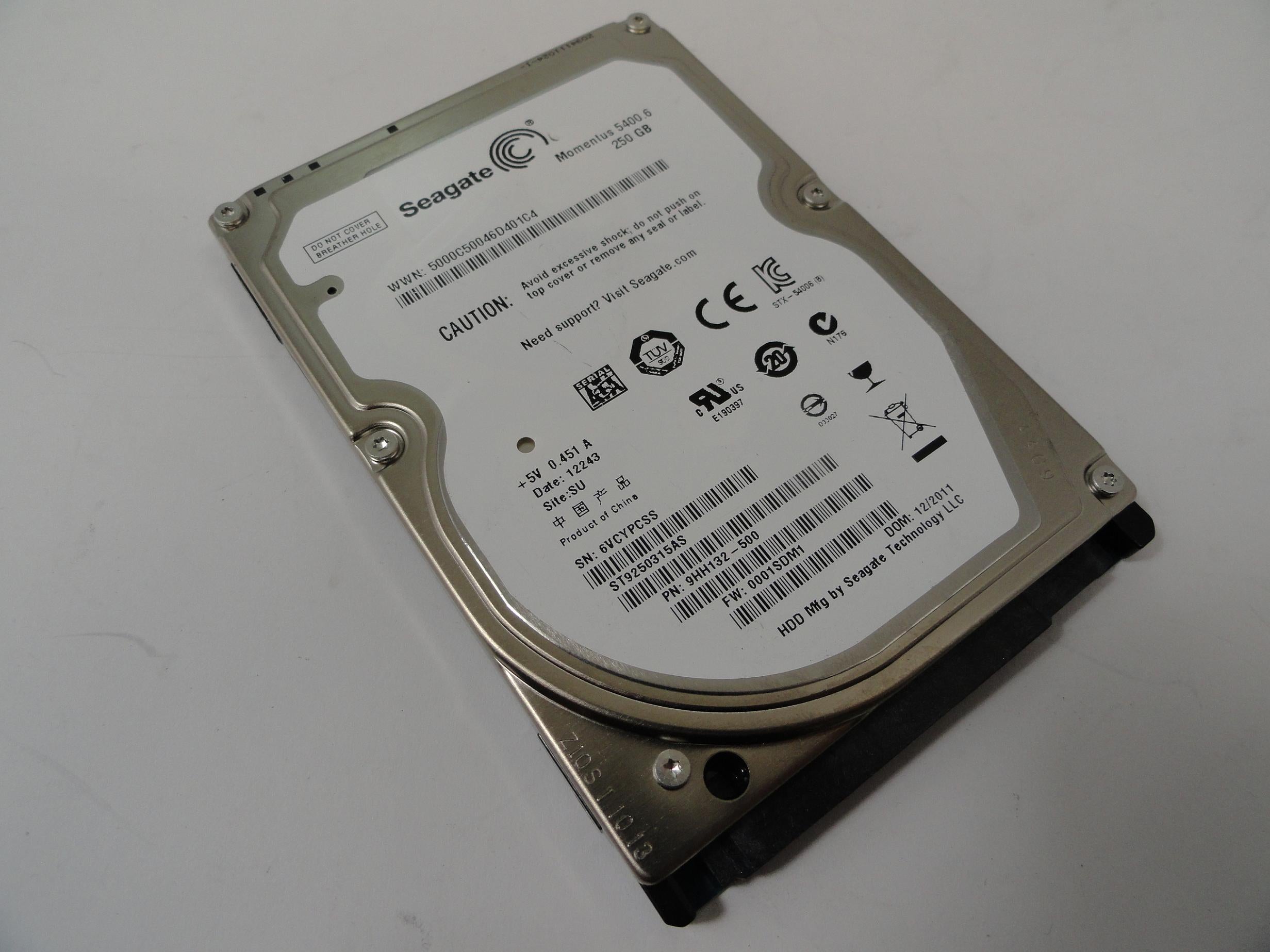 PR25613_9HH132-500_Seagate 250GB SATA 5400rpm HDD - Image3