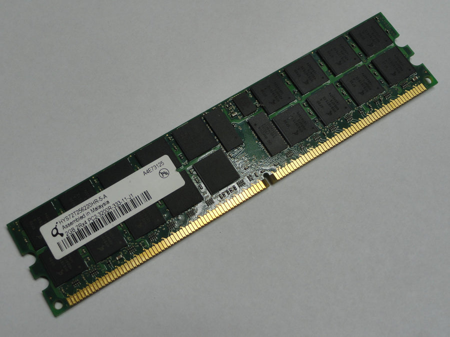 PC2-3200R-333-11-J1 - Qimonda 2Gb ECC Registered 240Pin DDR2-400 CL3 RDIMM Memory Module - Refurbished