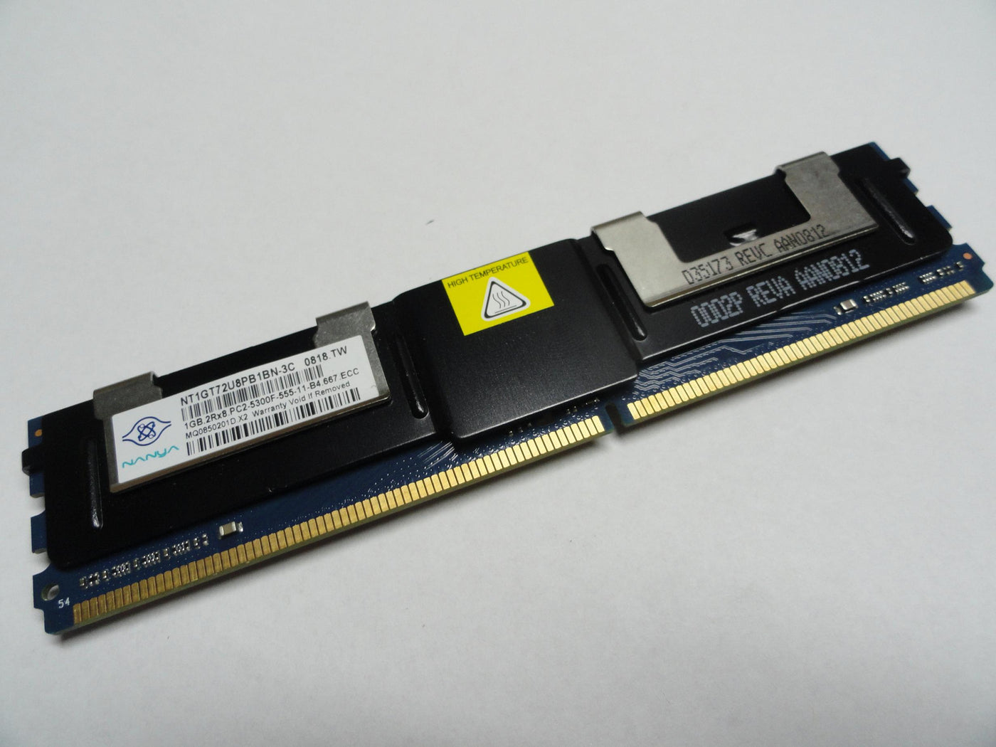 PC2-5300F-555-11-B4.667.ECC - Nanya 1GB 240pin PC2-5300 CL5 DDR2-667 ECC FBDIMM Mmeory Module - Refurbished