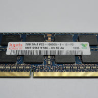 PC3-10600S-9-10-F2 - Hynix 2Gb 204 Pin PC3-10600 CL9 DDR3-1333 16c 128x8 2Rx8 1.5V SODIMM Memory Module - Refurbished