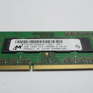 MT8JSF25664HZ-1G4D1 - Micron 2GB 204 Pin PC3-10600 CL9 8c 256x8 DDR3-1333 1Rx8 1.5V SODIMM Memory Module - Refurbished