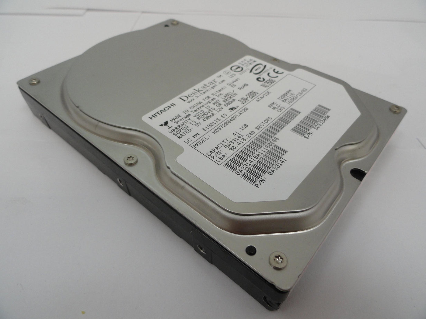 PR16577_0A33141_Hitachi 40Gb IDE 7200rpm 3.5 Inch HDD - Image4