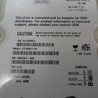 9W3232-503 - Seagate 40Gb IDE 5400rpm Laptop HDD - Refurbished