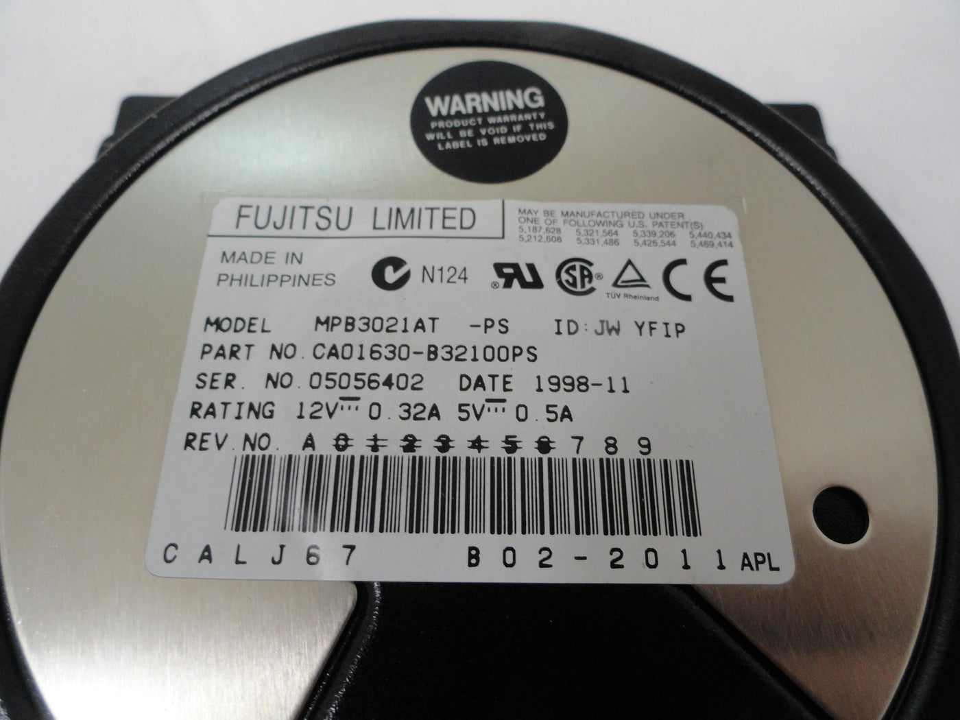 CA01630-B32100PS - Fujitsu 2.1Gb IDE 5400rpm 3.5in HDD - Refurbished