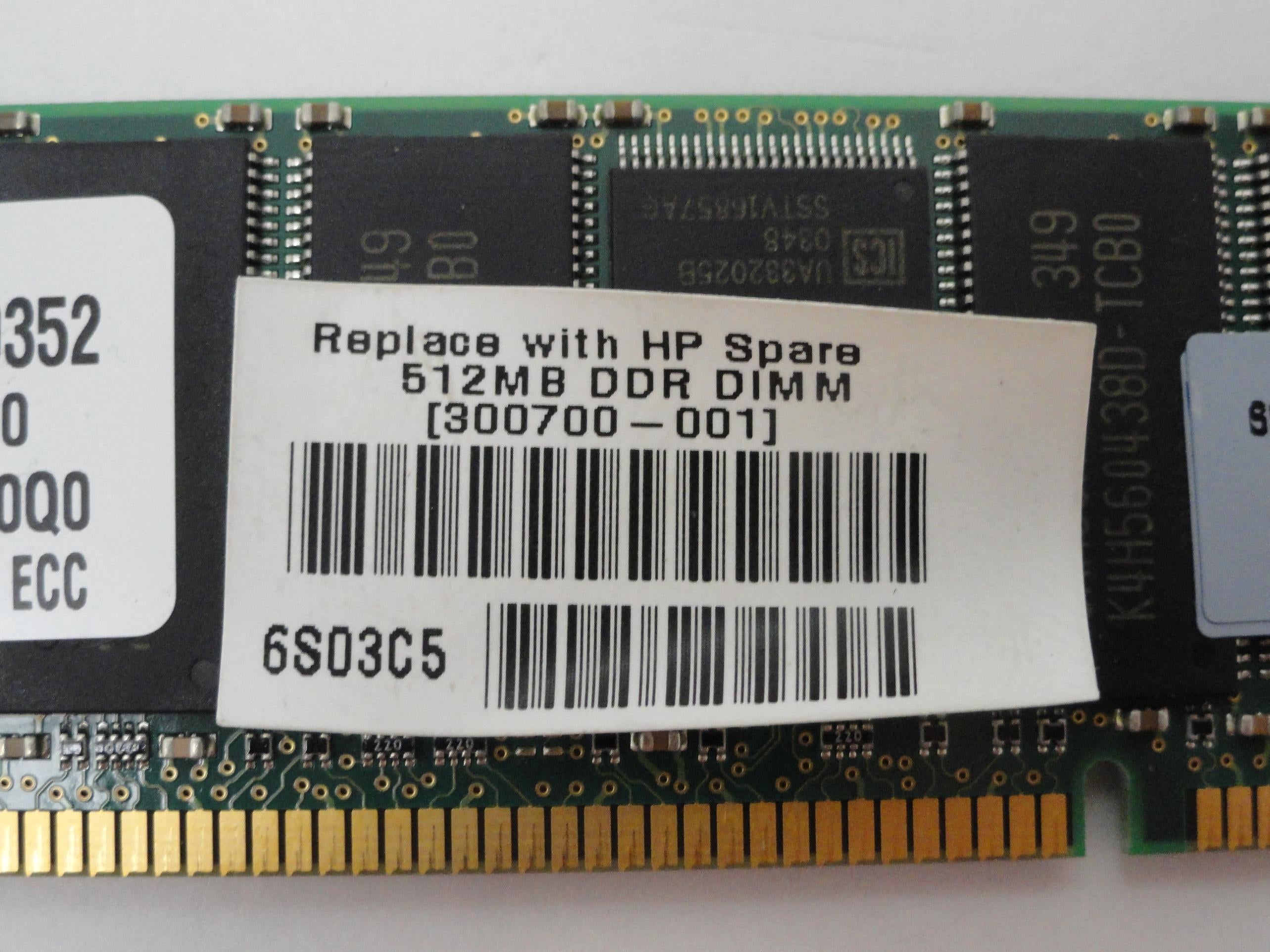 PR17066_PC2100R-25330-M0_Samsung HP 512Mb PC2100 CL2.5 ECC RAM Module - Image2