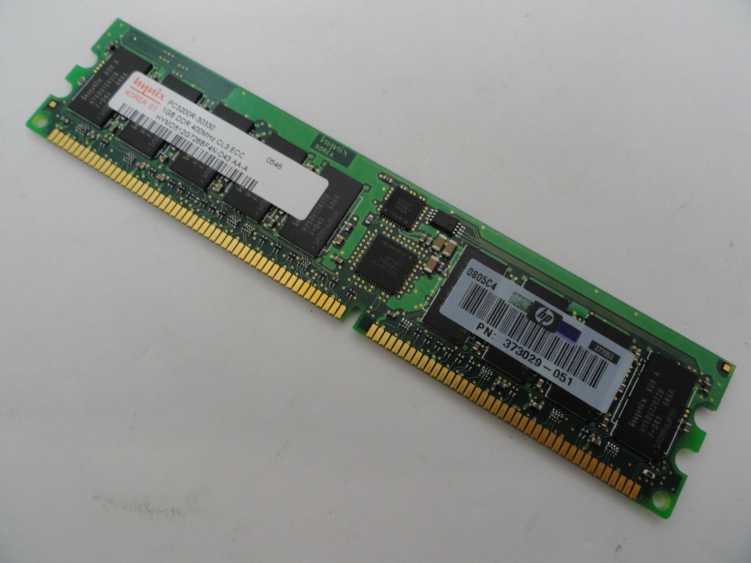 PR11828_PC3200R-30330_Hynix HP 1Gb PC3200 CL3 400MHz DDR SDRAM - Image3