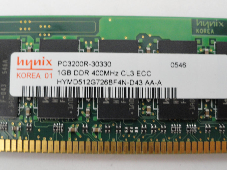 PC3200R-30330 - Hynix HP 1Gb PC3200 CL3 400MHz DDR SDRAM - Refurbished