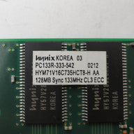 PC133R-333-542 - Hynix Compaq 1238Mb 133MHz CL3 ECC 168 Pin SDRAM RAM - Refurbished