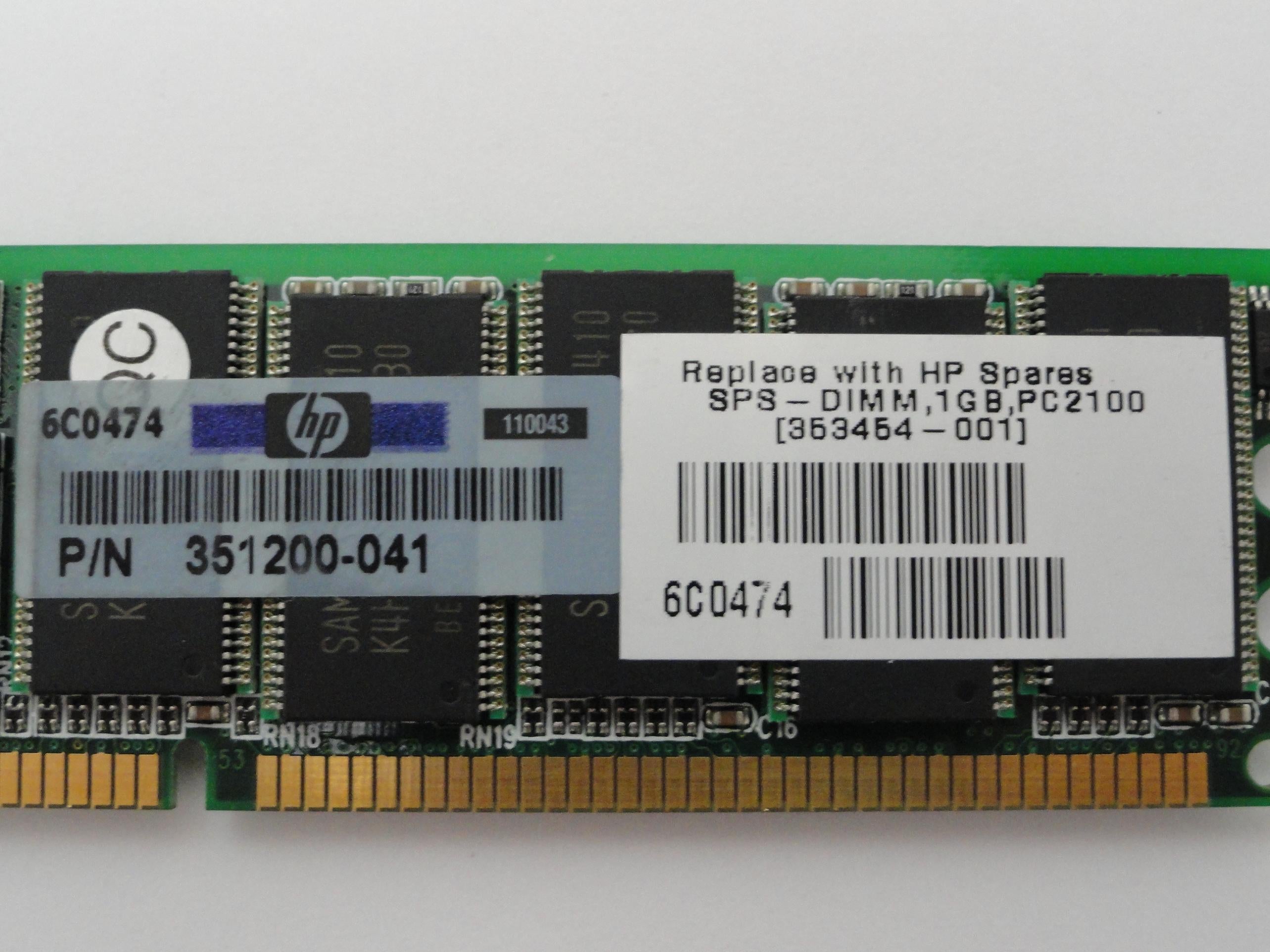 PR17478_HPQ00-21183-604SE_SimpleTech Compaq 1Gb DDR PC2100 CL2.5 ECC Reg RAM - Image3