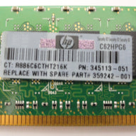 PR14104_PC2-3200R-333-12-C3_Samsung HP 1Gb DDR2-400 PC2-3200R CL3 Ecc Reg RAM - Image2