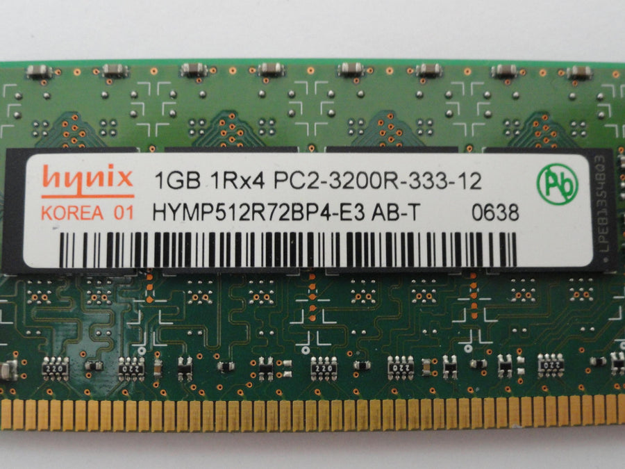 HYMP512R72BP4-E3 - Hynix HP 1Gb DDR2 400MHz 1Rx4 PC2-3200R CL3 ECC Reg 240 Pin RAM - Refurbished