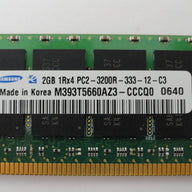 PC2-3200R-333-12-C3 - Samsung HP 2Gb DDR2 400MHz 1Rx4 PC2-3200R CL3 ECC Reg 240 Pin RAM - Refurbished