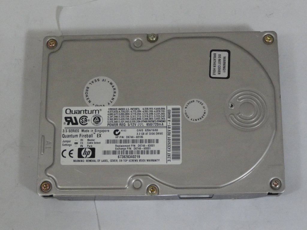 PR11997_EX32A013_HP/Quantum 3.2Gb 3.5" IDE HDD - Image3