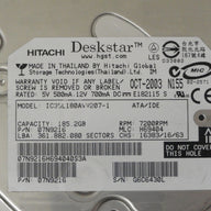 07N9216 - Hitachi 185GB IDE 7200rpm 3.5in Deskstar HDD - Refurbished