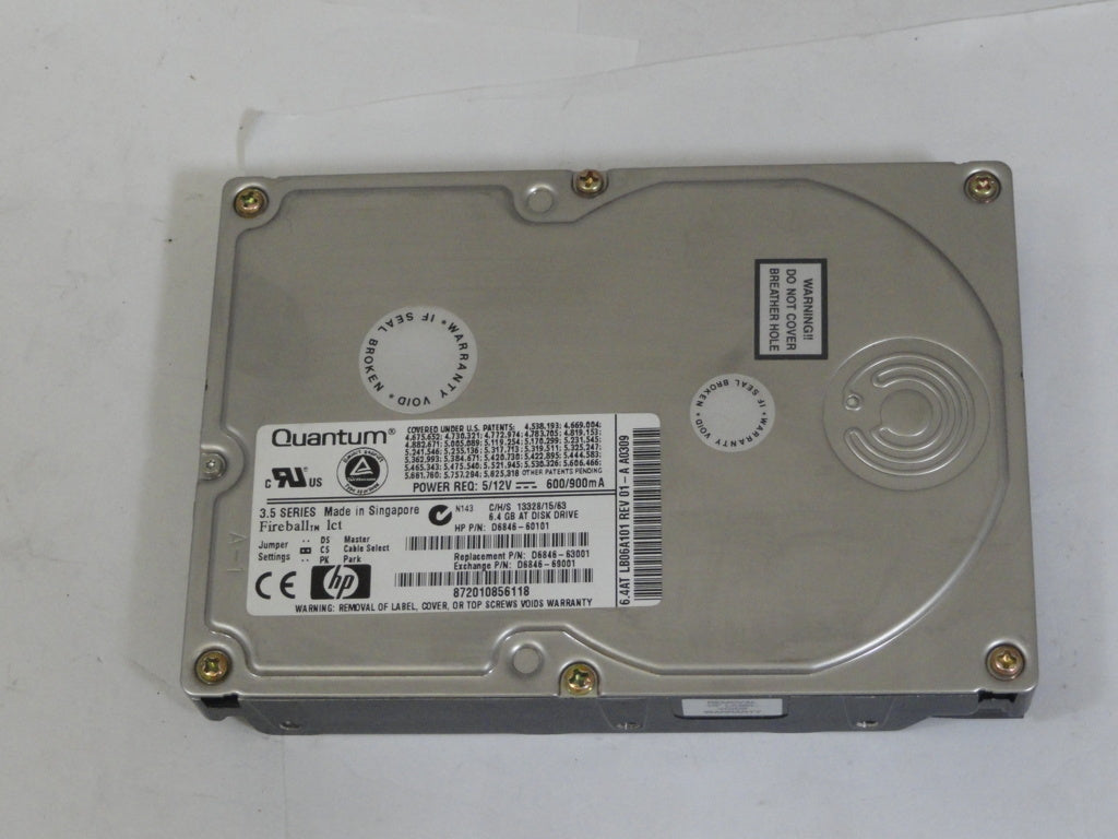 LB06A011 - HP Quantum 6.4GB IDE 5400rpm 3.5in HDD - Refurbished