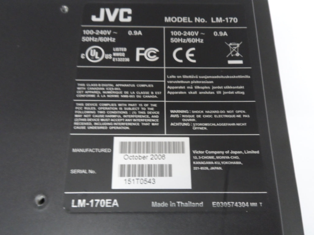 PR15976_LM-170ea_JVC LM-170 17"TFT Active Matrix Monitor - Image4