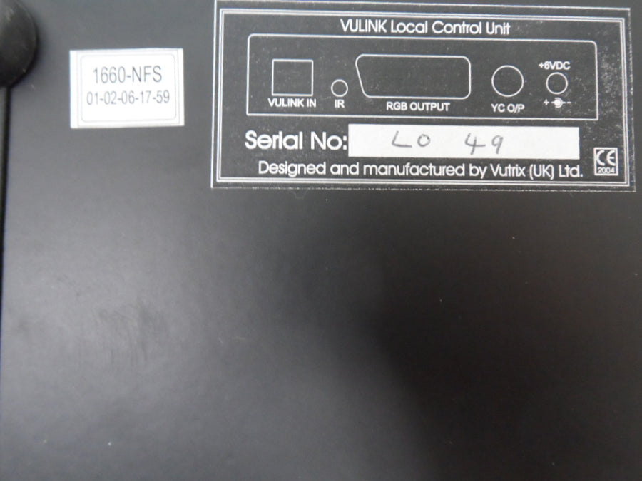 1660-NFS - Vutrix Vulink Local Control Unit - Black - USED