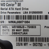 PR19273_WD1600JD_Dell/Western Digital 160GB SATA 3.5" HDD - Image5