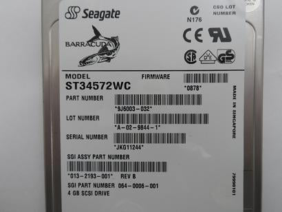 PR17594_9J6003-032_Seagate 4.55Gb SCSI 80 Pin 7200rpm 3.5in HDD - Image2