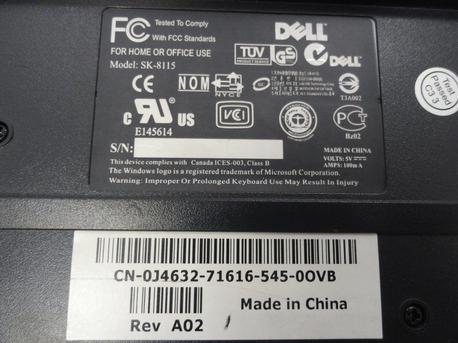 PR10328_0J4632_Dell USB Standard Keyboard Dark Blue - Image2