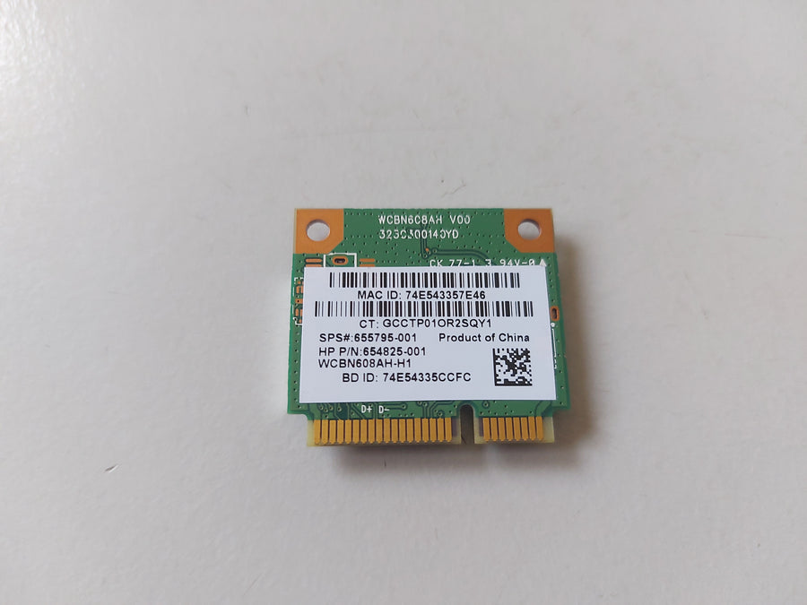 HP Probook 4540s Atheros AR5B225 Wi-Fi WLAN Mini PCI-E Wireless Card ( 655795-001 654825-001 WCBN608AH-H1 ) USED