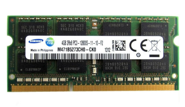 Samsung 4GB 1600MHz PC3-12800S DDR3-1600 204-Pin SODIMM Memory Module ( M471B5273CH0-CK0 ) USED