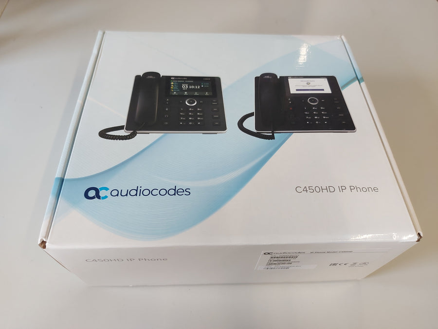 Audiocodes C450HD IP Phone - Blk ( IPC450HDEG-BW GGWV00721 ) NEW