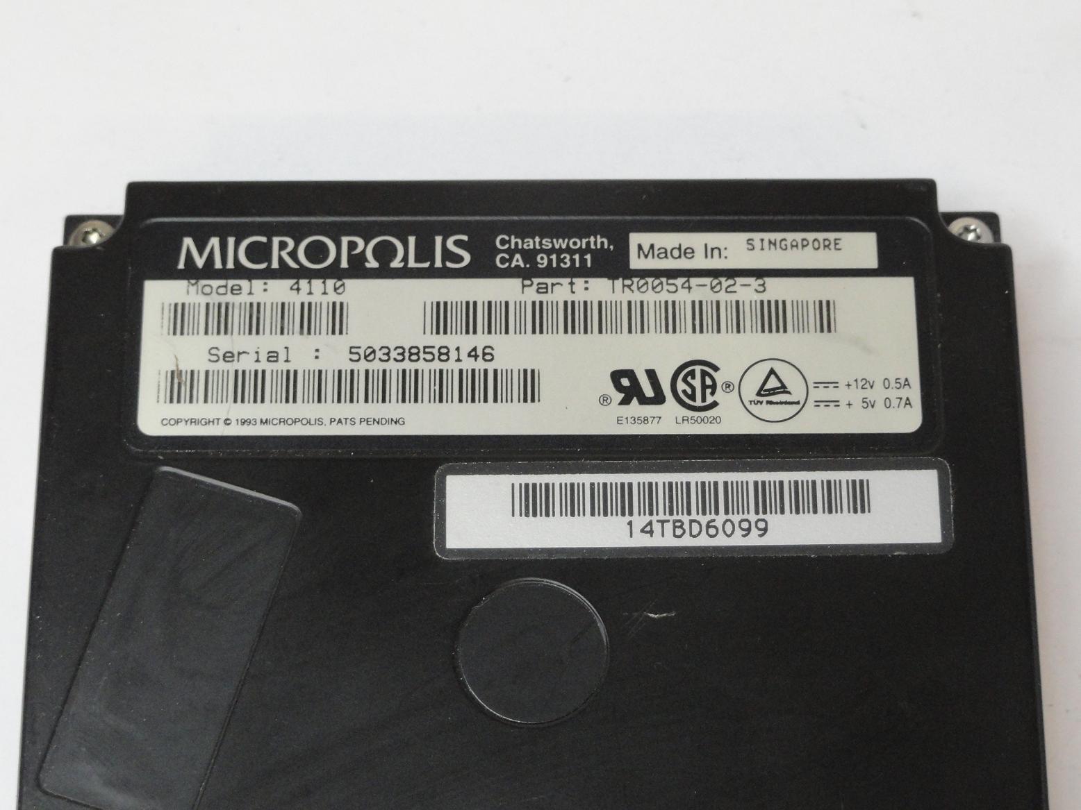 MC1466_TR0054-02-3_Micropolis 1GB SCSI 50 Pin 5400rpm 3.5in HDD - Image3
