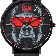 Ice-Watch - ICE chinese Black Red - Men's (Unisex) wristwatch with leather strap - 001470 (Medium)