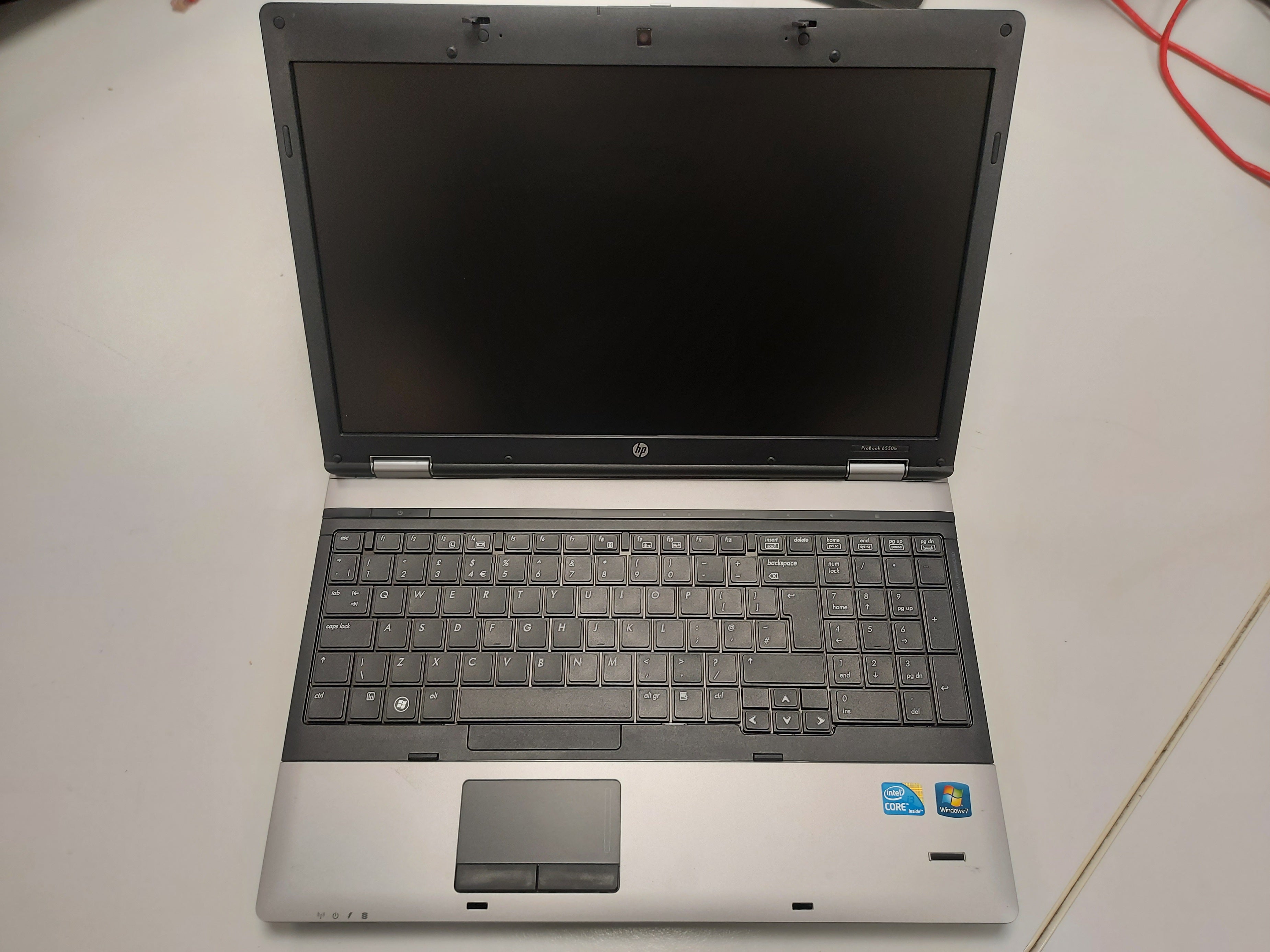 HP ProBook 6550b 250GB HDD Core i3 M370 2400MHz 2GB RAM 15.6" Laptop NOT HOLDING CHARGE ( WD696ET#ABU ) USED