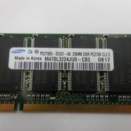 PR25202_M470L3224JU0-CB3_Samsung 256MB PC2700 DDR 333MHz CL2.5 200 Pin - Image2
