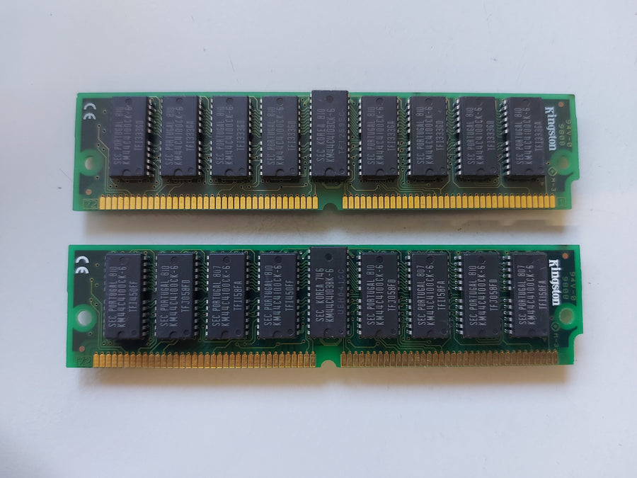 Kingston 64MB (2x32MB) Parity FastPage 72-Pin PS/2 Simm Memory Kit ( KTC1481/64 1582-007.B00 ) REF