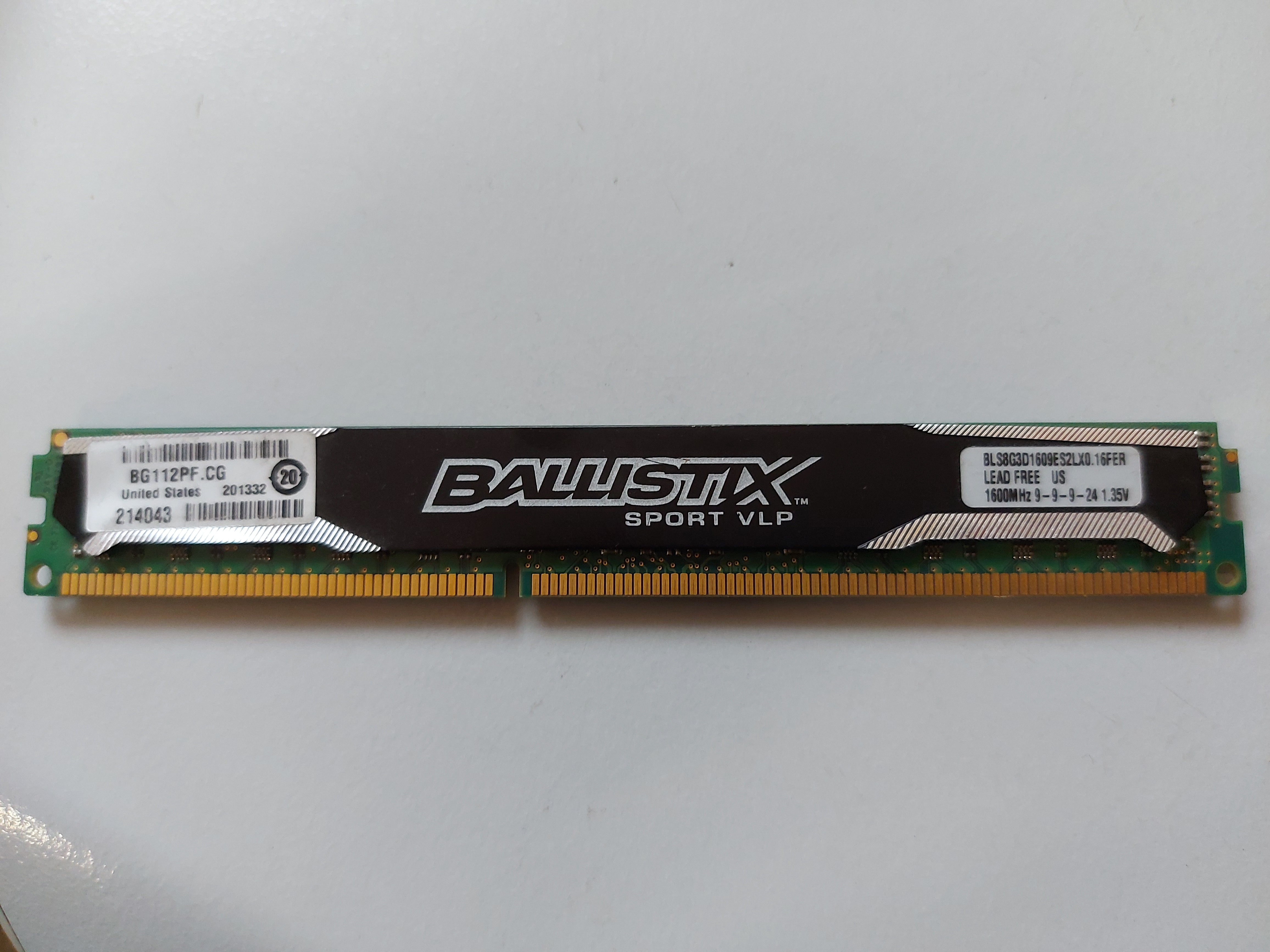 Crucial ballistix sport sale 8gb ddr3