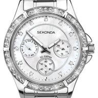 Sekonda Ladies Stone Set Quartz Analogue Dress Watch 4120