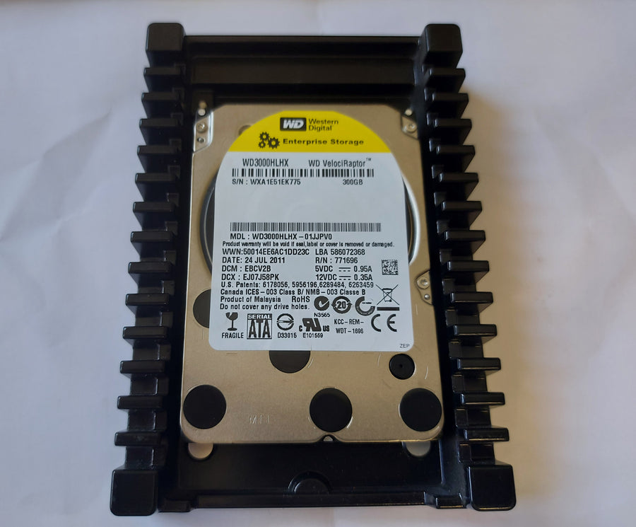 Western Digital WD3000HLHX VelociRaptor 300GB 10Krpm SATA 3.5in HDD ( WD3000HLHX-01JJPV0 ) REF