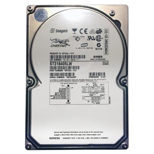 Seagate 18.4GB 10Krpm SCSI 68PIN 3.5in HDD ( 9P7002-302 ST318405LW ) ASIS