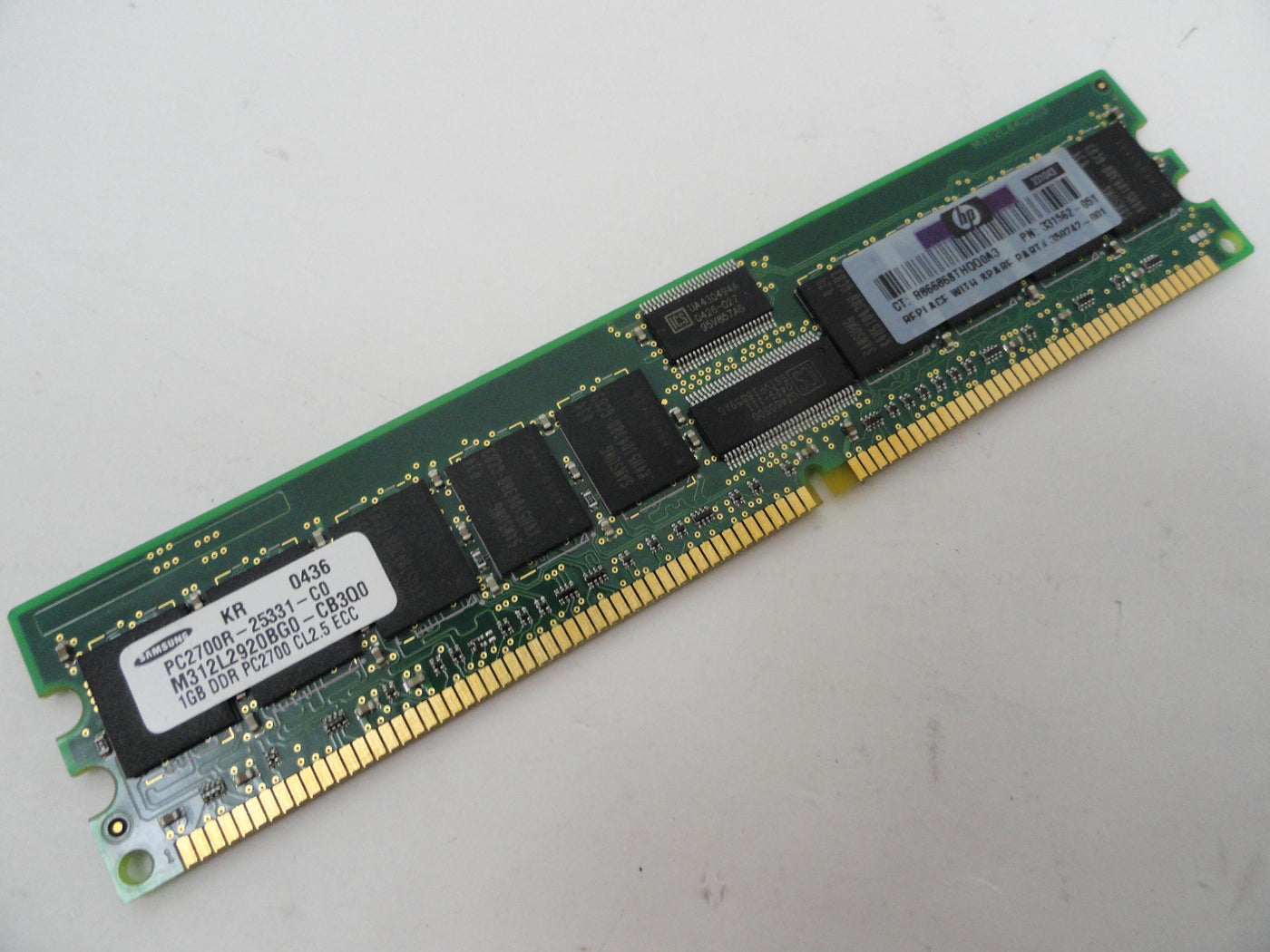 PR16960_PC2700-25331-C0_Samsung HP 1Gb DDR-333 PC2700 CL2.5 ECC RAM Module - Image3
