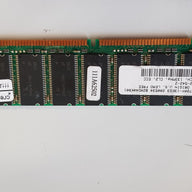 Micron 256MB PC133 133MHz non-ECC Unbuffered CL2 168-Pin SDRAM DIMM Memory Module ( MT18LSDT3272AY-13EG3 ) USED