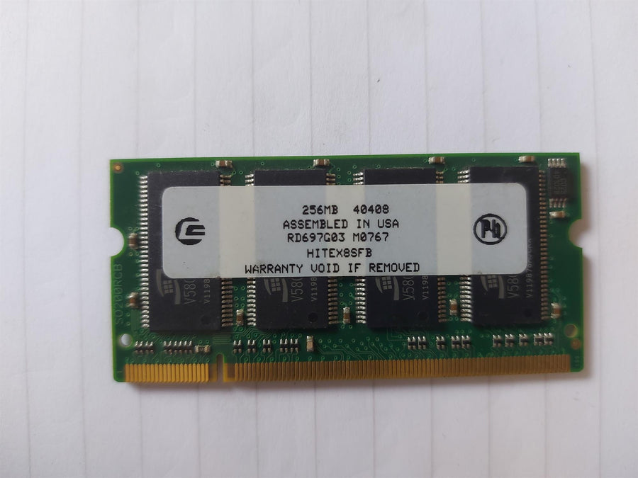 Centon Electronics 256MB DDR SoDimm Non ECC PC-2700 333Mhz Memory (RD697G03 CETTM0767X/LF137E30220)