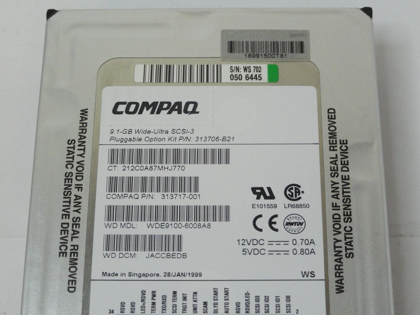 MC0949_WDE9100-6008A8_Compaq/WDigital 9GB SCA 80 HDD - Image3