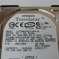 PR23961_08K1089_Hitachi 40GB IDE 4200rpm 2.5in HDD - Image3