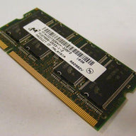 Micron 256MB PC2700 DDR-333MHz non-ECC Unbuffered CL2.5 200-Pin SoDimm Single Rank Memory Module (MT4VDDT3264HY-335F2 REF)